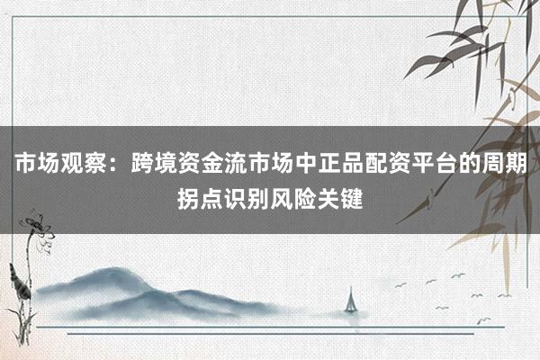 市场观察：跨境资金流市场中正品配资平台的周期拐点识别风险关键