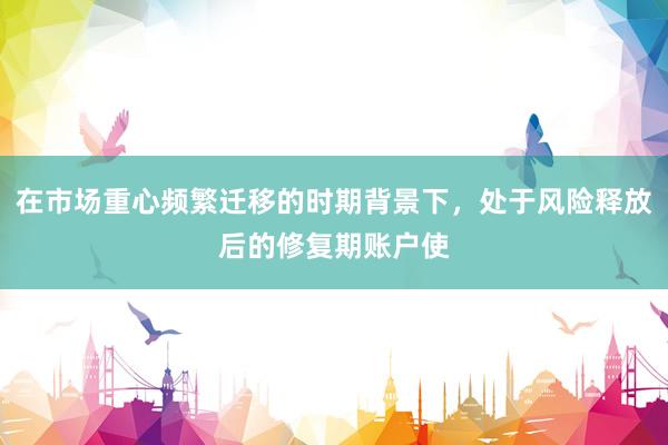 在市场重心频繁迁移的时期背景下，处于风险释放后的修复期账户使