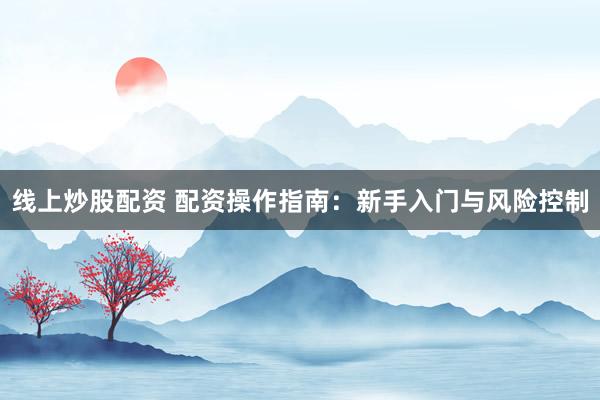 线上炒股配资 配资操作指南：新手入门与风险控制